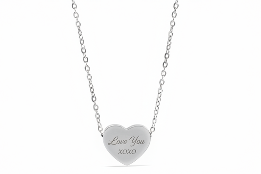 Baby Foot (Real Picture) and Heart Necklace