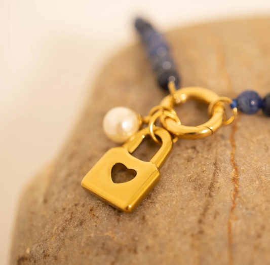 Padlock with Heart Charm
