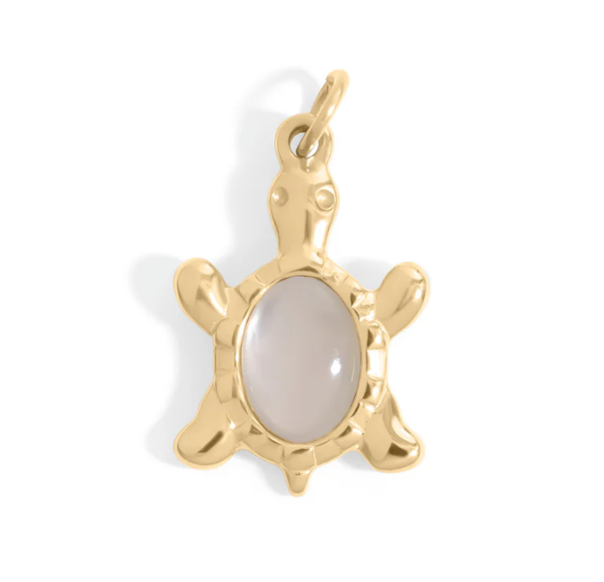 Mother of Pearl Turtle Charm