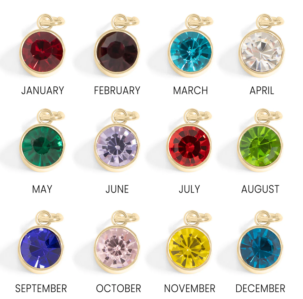Round Birthstone Gem