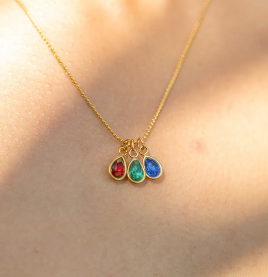 Teardrop Birthstone Gem