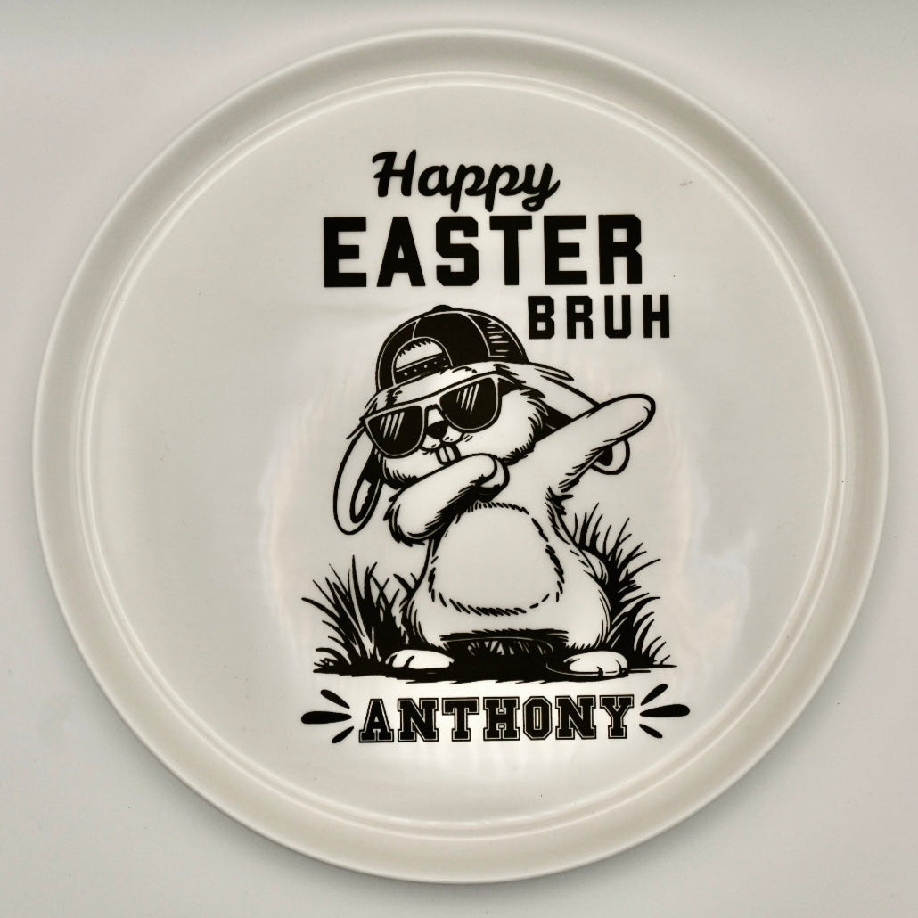 Happy Easter Bruh Plate