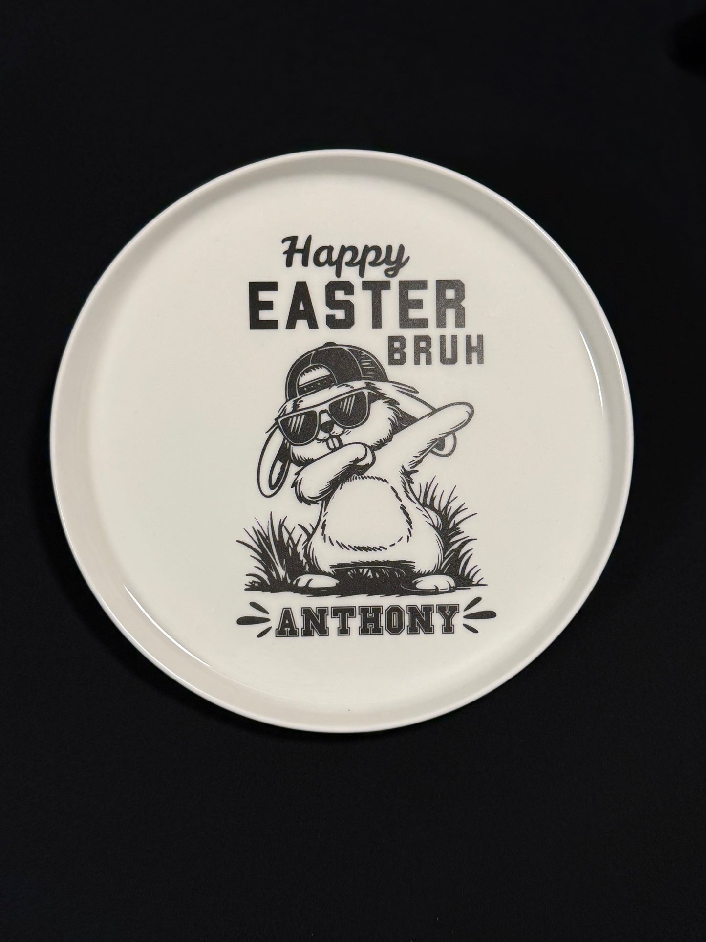 Happy Easter Bruh Plate