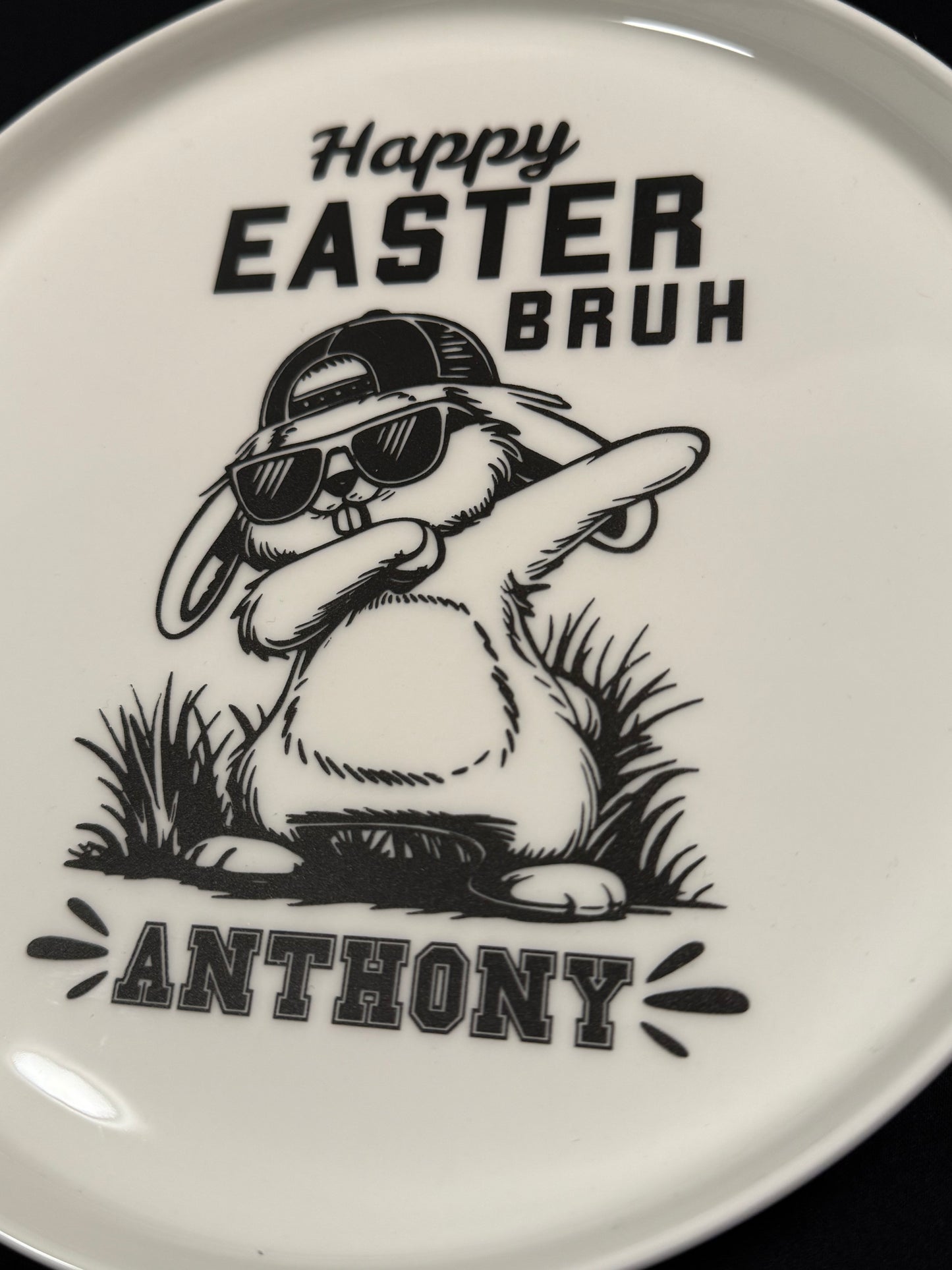Happy Easter Bruh Plate