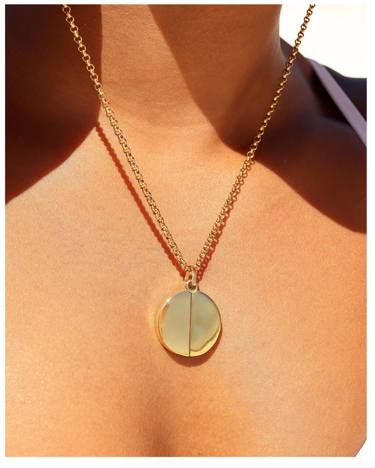Circle Hidden Message Necklace