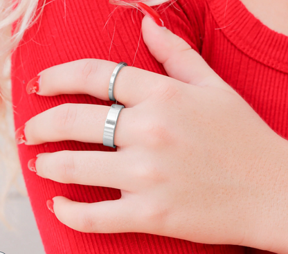 Flat 2mm to 8mm Width Anatomic Fit - 18K Gold Coated Stainless Steel