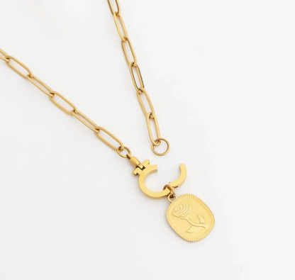 Circle Carabiner Necklace