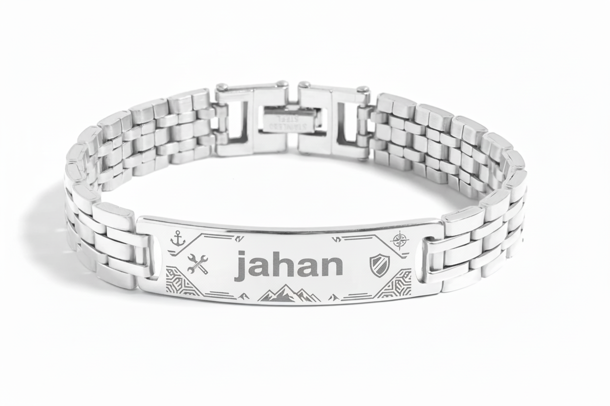 Stainless Steel ID Bracelet 15mm