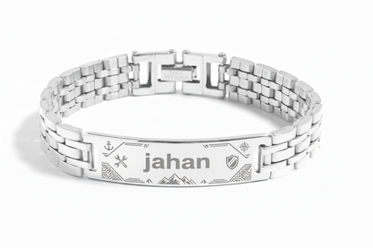 Stainless Steel ID Bracelet 15mm
