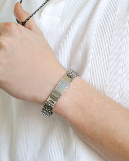 Stainless Steel ID Bracelet 15mm