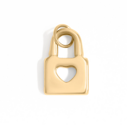 Padlock with Heart Charm