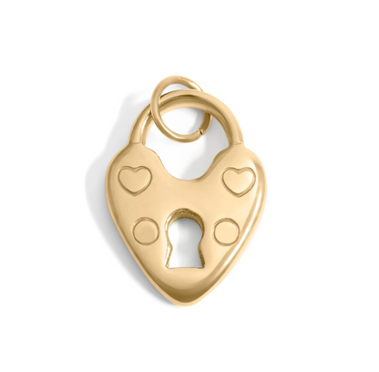 Vintage Heart Lock Charm