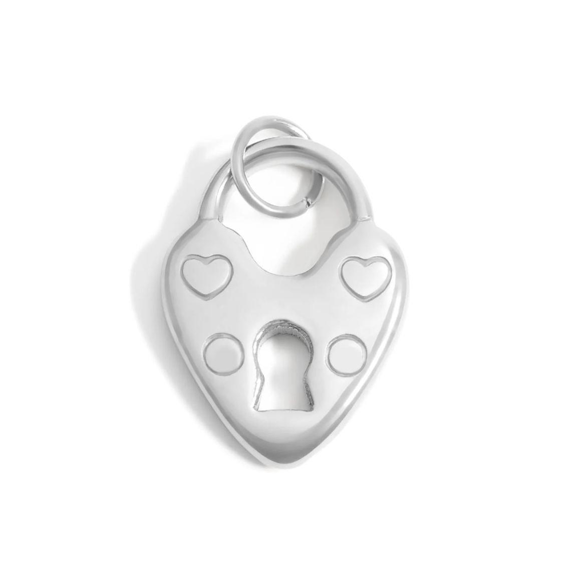 Vintage Heart Lock Charm