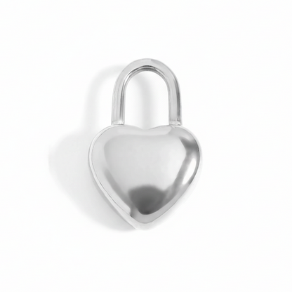 Heart Padlock Charm