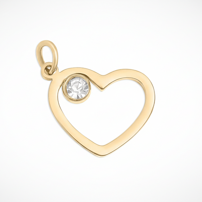 Birthstone Heart Charm