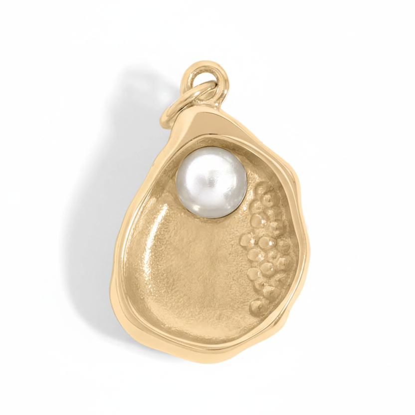 Shell with Pearl Charm