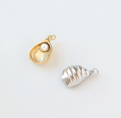Shell with Pearl Charm