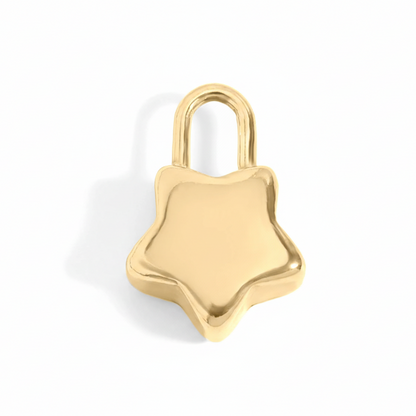 Star Padlock Charm