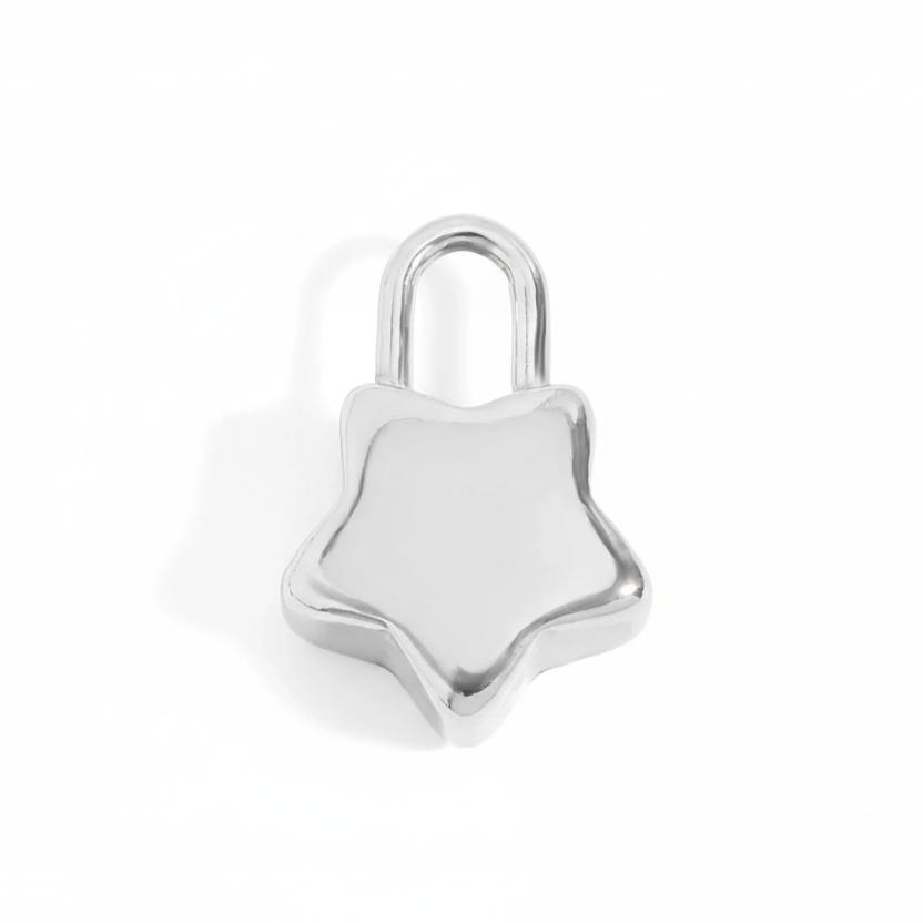 Star Padlock Charm