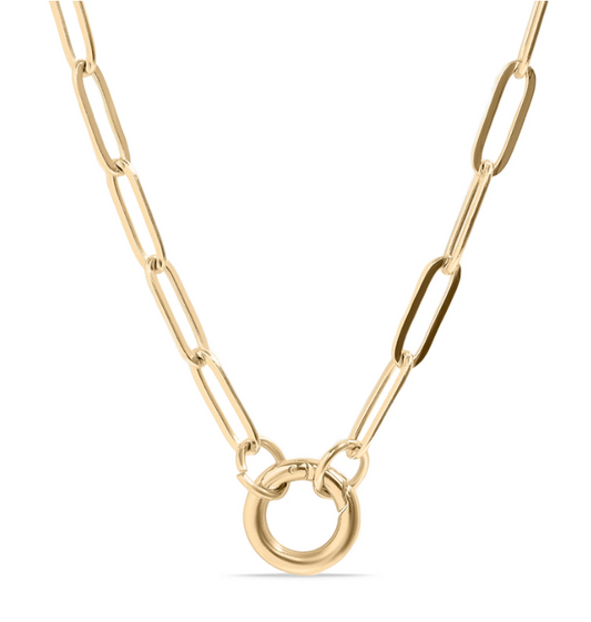 Paperclip Charm Necklace