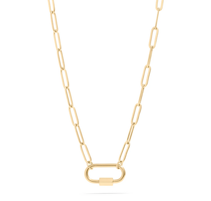 Paperclip Carabiner Necklace