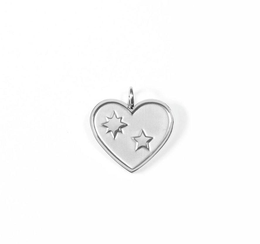 Heart with Stars Charm