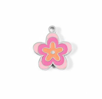Pink Flower Charm