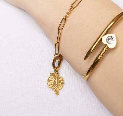 Paperclip Charm Bracelet