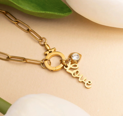 Paperclip Charm Bracelet