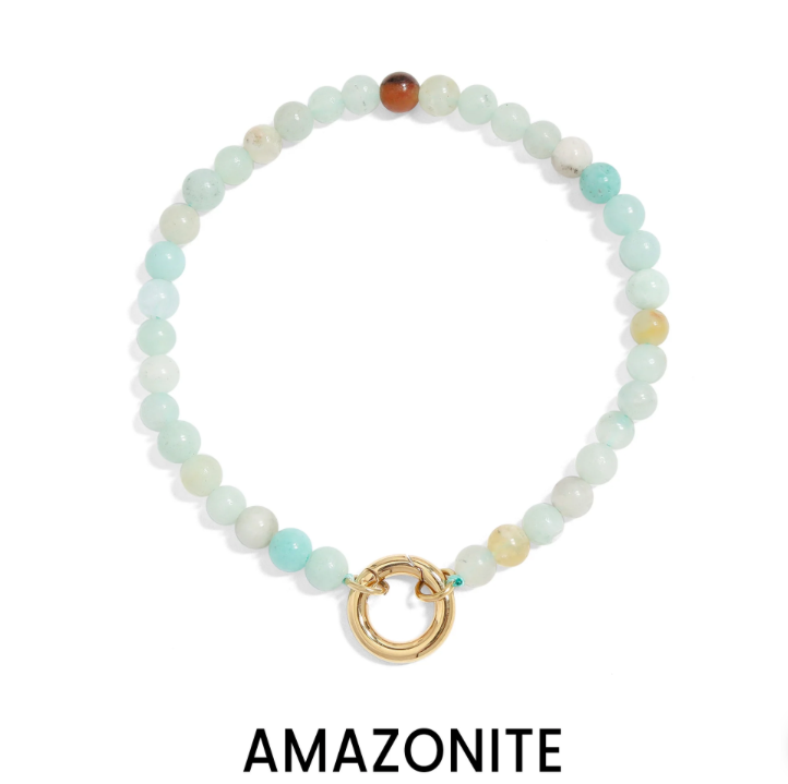 Natural Stone Charm Bracelet