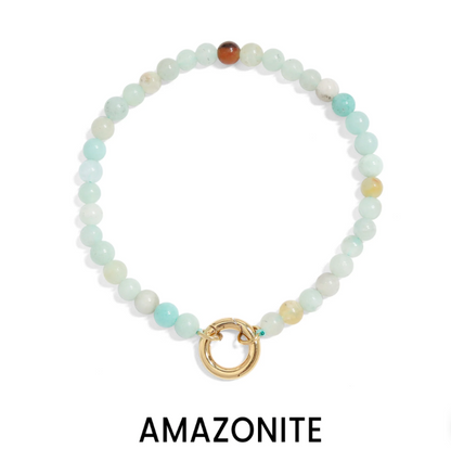 Natural Stone Charm Bracelet