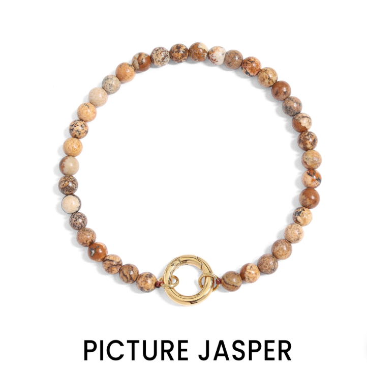 Natural Stone Charm Bracelet