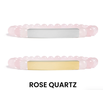 Natural Stone Curved Bar Bracelet