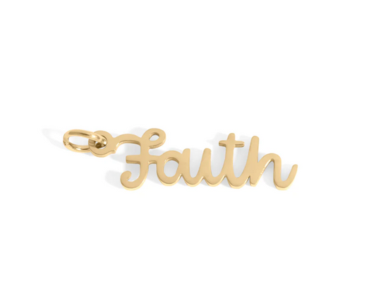 "Faith" Charm