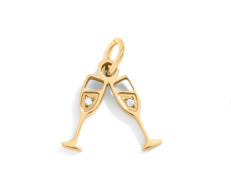 Champagne Cheers Charm