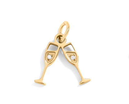 Champagne Cheers Charm