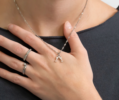 Champagne Cheers Charm