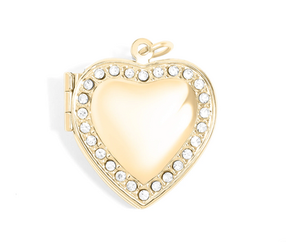 Heart Locket with Stones Charm