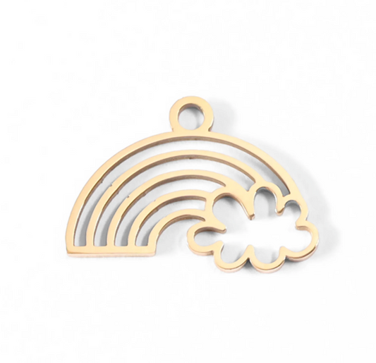 Rainbow and Cloud Charm