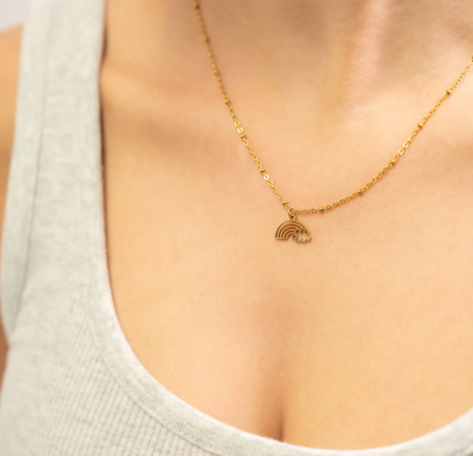 Rainbow and Cloud Charm