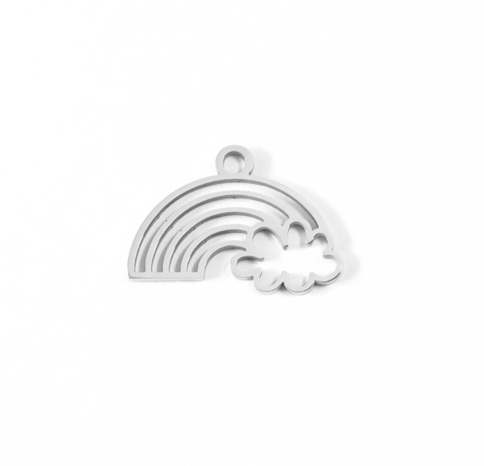 Rainbow and Cloud Charm