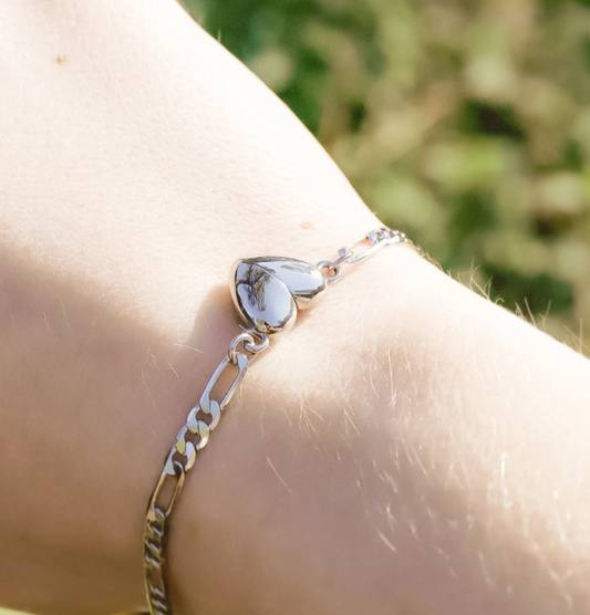 Heart Magnetic Clasp Charm Set (2 bracelets, 1 full heart)