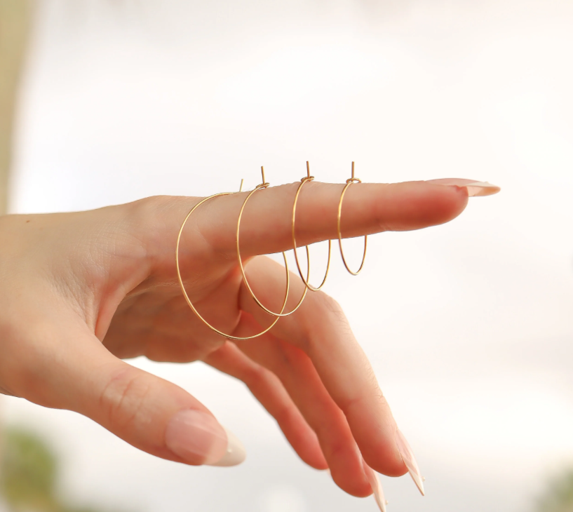 Wire Hoop Earrings
