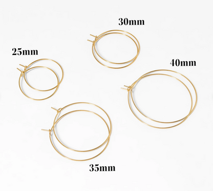 Wire Hoop Earrings