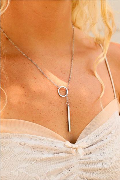 Loop Chain Lariat Necklace