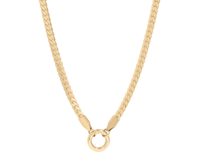 Curb Chain Charm Necklace