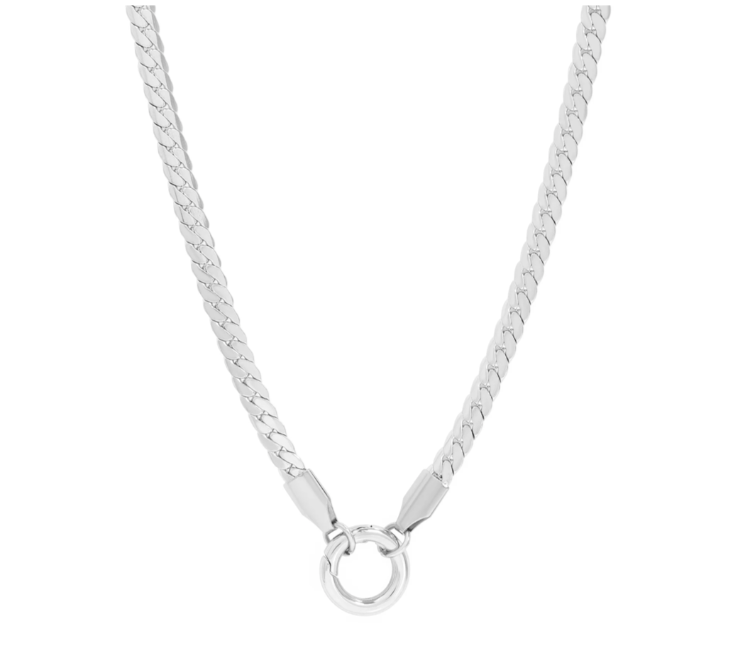 Curb Chain Charm Necklace
