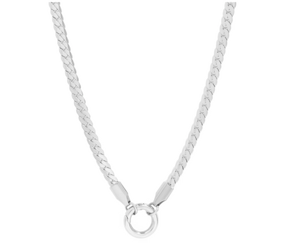 Curb Chain Charm Necklace