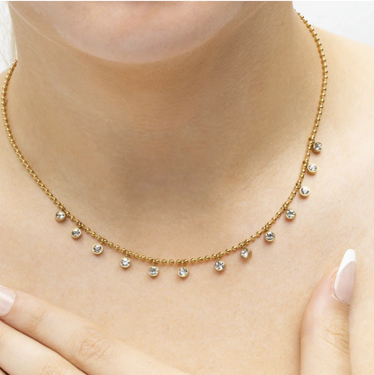 CZ Dangle Necklace