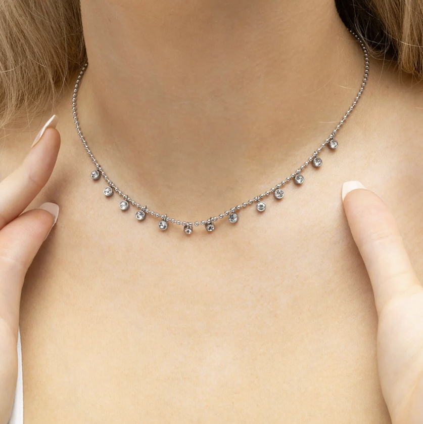 CZ Dangle Necklace